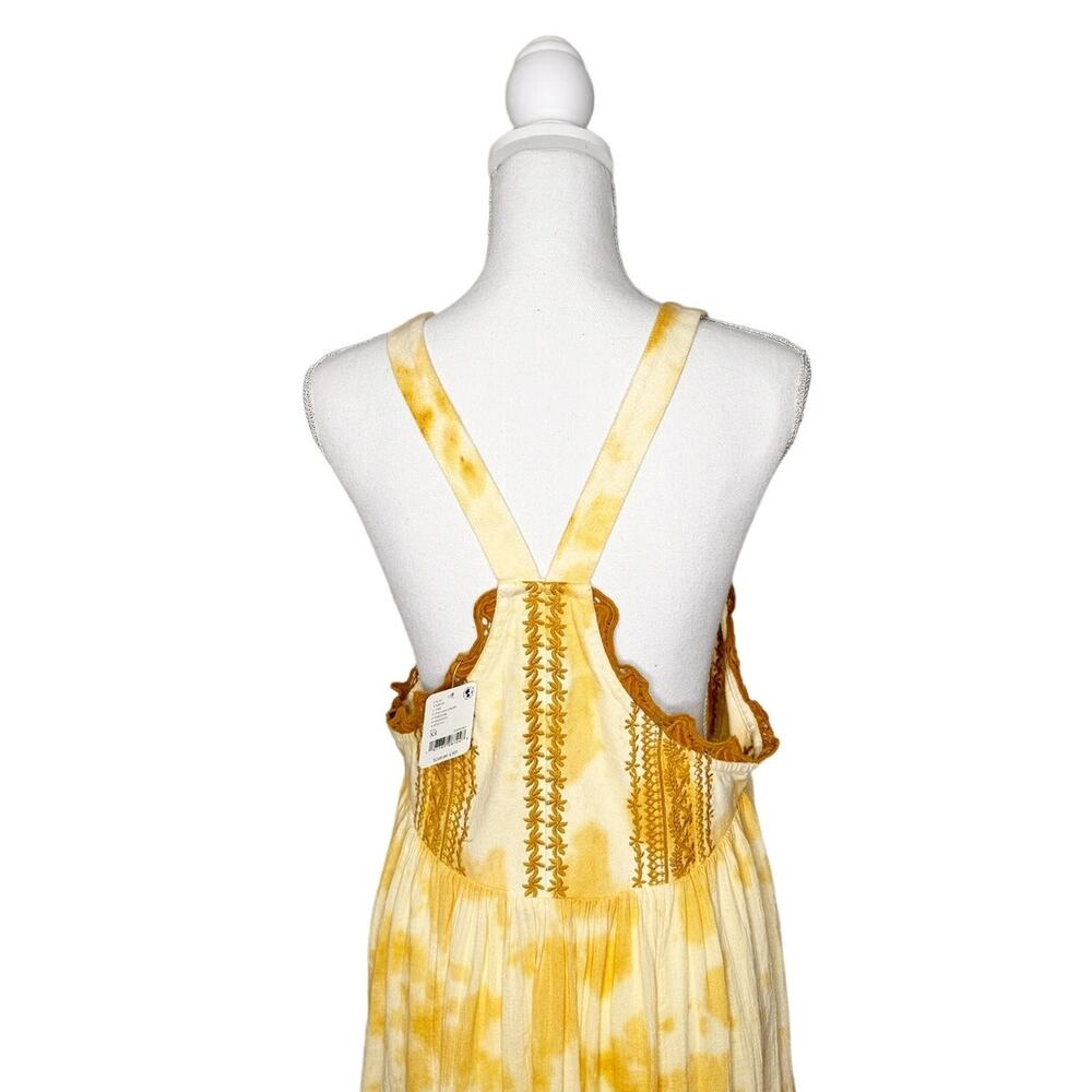 NWT Free People Bali Devon Skirtall Tie Dye Maxi Dress In Italian Straw Size XS - Picture 6 of 10
